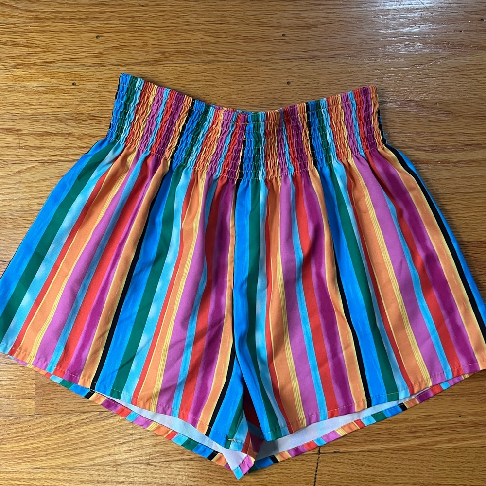 SHEIN Multi-colored High Waist Shorts